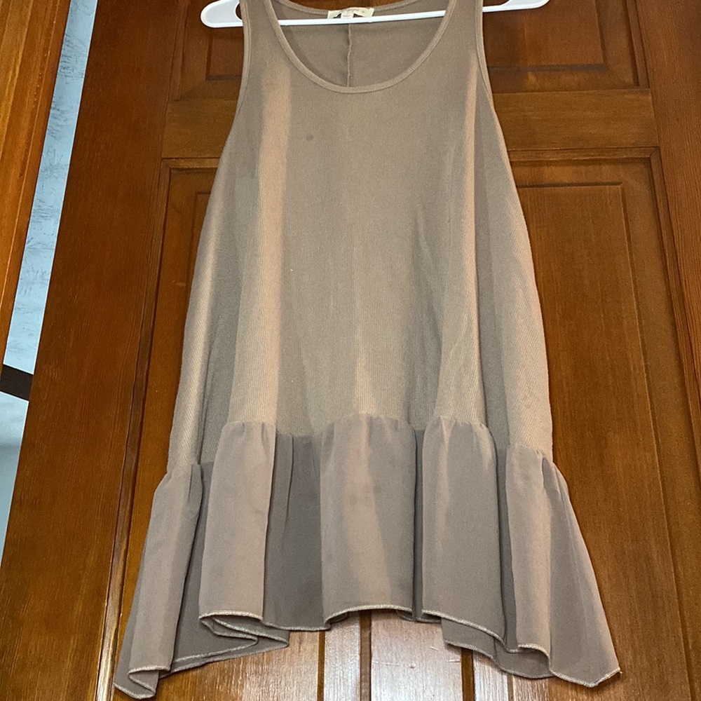 Umgee USA Brown Boho Tank Top — XL